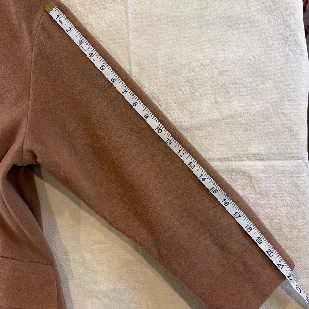 STEILMANN Mohair Cashmere Virgin Wool Long Coat Womens M Camel Brown - Picture 8 of 16